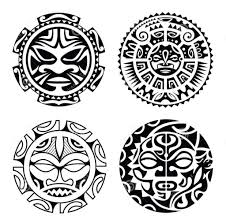 Set Polynesian Tattoo Styled Masks Vector Illustration 57182438 1024x1011 Jpg 1024 1011 Maori Tattoo Polynesian Tattoo Designs Marquesan Tattoos