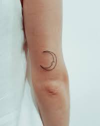 Moon Tattoo Moontattoo Arm Little Tiny Line Face Black White Small Moon Tattoos Face Tattoos Moon Tattoo