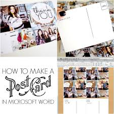 Their business card templates come with ten cards per sheet. How To Make Postcards In Microsoft Word C R A F T Post Cards Postcard Crafts