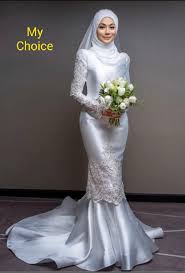 36 38 40 42 44 46 48 material: Nikah Baju For Plus Size Brides Women S Fashion Muslimah Fashion On Carousell