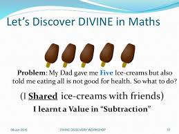 Examples Of Integrating Social Moral Values In Maths Subtraction School Subjects Divine Moral Values