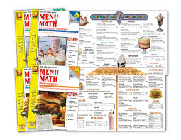 These can be printed out and used right away. Real Life Math Series Menu Math Level 2 Classroom Pack Level