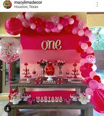 High resolution vertical pins only.no duplicate pins until 3 months have passed. Elmo Valentine S Day Theme 1st Birthday Party Dessert Table And Decor Valentines Birthday Party Valentines Theme Party 1st Birthday Party For Girls