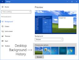 A guide to the windows 7 desktop, showing how it works, how to customize it, how it's different from xp, and more. Windows 10 Tip Remove Recently Used Images From Desktop Background History In Settings Askvg