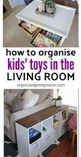 While some things are better organized, others just need hidden storage. Living Room Toy Storage Ideas Organised Pretty Home Living Room Toy Storage Toy Room Organization Family Friendly Living Room