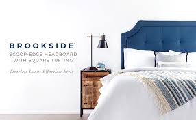 Brookside bed & breakfast tesisindeki konaklamalarından sonra konuklar tarafından puanlandı. Amazon Com Brookside Upholstered Scoop Edge Headboard With Square Tufting Full Full Xl Charcoal
