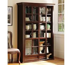 With five shelves to store all of your favourite items, these modern pieces of furniture work well in any home. Garrett 52 5 X 78 Glass Cabinet Pottery Barn