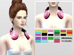 I noticed that there are two notc. Get Together Headphone As An Accessory Necklace Sims 4 Sims 4 Anime Sims