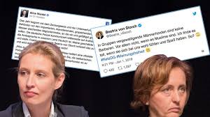 Sie störte sich an dem gesellschaftspolitischen engagement der fußballer. Beatrix Von Storch Und Alice Weidel Die Afd Und Der Erste Kalkulierte Eklat Des Jahres Stern De
