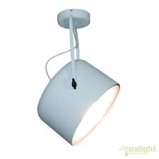 Lustra Aplicata Design Vintage Hl 3599 1l C Archie White 77 4274 Hl Nou Lustre Vintage Retro Industria Style Corpuri De Design Vintage Lampade Plafoniere