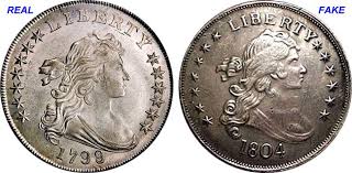 Coin Value Us Fake Silver Dollar Counterfeit 1799 To 1804