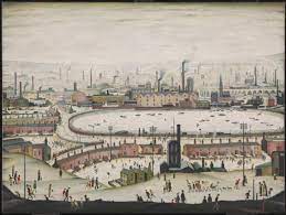 An undiscovered work by ls lowry has been unearthed by astonished curators hanging tate britain's new blockbuster retrospective of the matchstick men painter. Industrial Landscape L S Lowry 1955 Tate