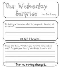 The Wednesday Surprise Inferring Flip Book Inferencing Lessons Reading Graphic Organizers Inference