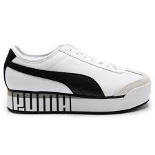 What happens when wolves are meeting pumas? Womens White Puma Roma Amor Logo Trainers At Soletrader