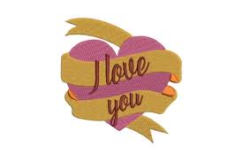 Download Heart With Ribbon I Love You Creative Fabrica SVG Cut Files