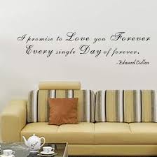 Pop Decors I Promise To Love You Forever Edward Cullen Wall Decal Wall Decals Love You Forever Name Wall Decals