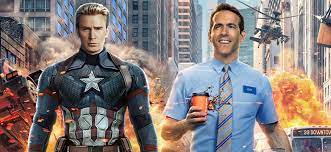 This press panel with marvel movie stars chris evans and hayley atwell is a. Ryan Reynolds And Chris Evans Bond Over Mobile Phones Asses