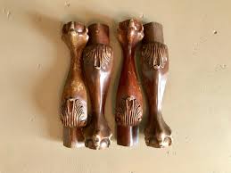 Vintage Carved Clawfoot Wooden Legs Architectural Salvage Carved Table Legs By Novelblondesboutique On Carved Table Legs Diy Furniture Restoration Carved Table
