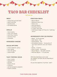 Apr 29, 2020 · taco bar party ideas. Taco Bar Checklist Taco Bar Party Taco Bar Taco Party