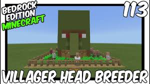 Villager Head Auto Breeding Crop Farm Bedrock Edition Minecraft Minecraft Architecture Minecraft Blueprints