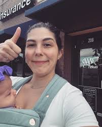 Shoutout to Grace Medley, one of our amazing sales reps, balancing the job  and motherhood like a pro! 💼👶 Grace is out in the field making deals  happen with her newest little