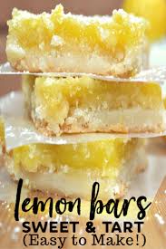 Sweet Tart Zesty Lemon Bars Crafty Cooking Mama Recipe Lemon Bars Easy Lemon Dessert Recipes Lemon Bars Recipe