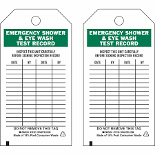 A well designed log sheet template can help people to the first key section in the log sheet template is the introduction. Safety Inspection Tag Emergency Shower Eyewash Test Record Inspect This Unit Carefully Befor Brady Part 76195 Brady Bradycanada Ca