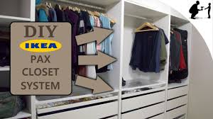 If you frequent my page, you probably already know that i love featuring ikea hacks. Diy Custom Closet Using Ikea Pax System Youtube