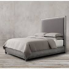Mecor twin upholstered linen platform bed with curved shape headboard and footboard, metal frame with strong wood slat support, headboard height adjustable, no box spring needed, beige, twin size. Strand Upholstered Bed Upholstered Beds Upholstered Bedroom Fabric Bed