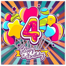 Pin Di Debbie Hunt Parker Su Happy Birthday Buon Compleanno 4 Anni Felicita