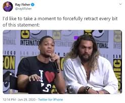 Thank you for speaking out ray. Justice League Actor Ray Fisher Slams Director Joss Whedon For Gross Conduct Onset Of 2017 Movie Daily Mail Online