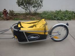 Brand New Skiiddii Single Wheel Silver Cargo Bicycle Bike Trailer Free Bag