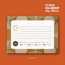 Cara membuat label pengiriman online shop di word. 18 Template Baru Stiker Olshop Stiker Pengiriman Facebook