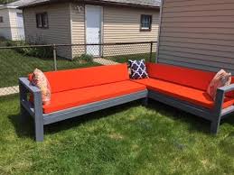 The shape of this entire settee will fit best to any corner space however, one can prolong its sides to suit. Diy Outdoor Sectional Budget Friendly 300 Youtube