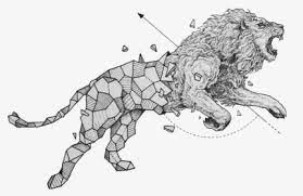 I'm back and along with my return i bring another animal tutorial. Lion Anime Geometry Draw Drawing Abstractart Animals And Geometric Shapes Hd Png Download Kindpng