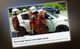 Dua orang wartawan dari indonesia ditemui mati dengan kesan tikaman berhampiran sebuah ladang kelapa sawit di sumatera. Dua Remaja Ditemui Mati Dalam Kereta