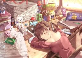 Anime Original Girl Desk Sleeping Wallpaper Anime Relaxing Music Sleep Relaxing Music