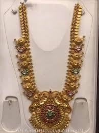 200 Grams Gold Long Necklace From Psj South India Jewels Gold Jewelry Fashion Gold Necklace Designs Antique Gold Jewelry Indian