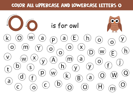 Online math games are a great way to have fun while practicing math skills. Find And Color All Letters O Alphabet Games For Kids 2171021 Vector Art At Vecteezy