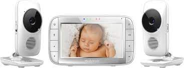 Best Buy Motorola Video Baby Monitor With 2 2 4ghz Cameras And 5 Screen Mbp48 2