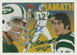 Joe namath rookie cards remain as popular as the man himself and are a must have for any serious football card collector! Joe Namath Cards Rookie Cards And Autographed Memorabilia Guide