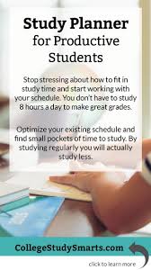 Study Planner For Productive Students Stop Stressing About How To Fit In Study Time And Start Working With Your Study Planner Study Tips College Study Skills