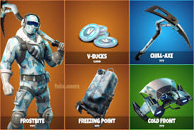 It contains the following items: Deep Freeze Bundle Available Now Fortnite News