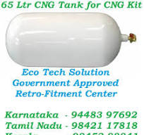 Mild Steel 65 Ltr CNG Cylinder for CNG Kits