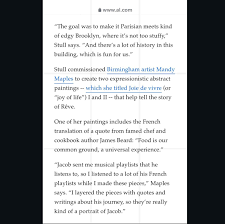 I am so incredibly honored that @jacob.m.stull chose me to create custom  art for his restaurant @reve_bham. Most of my work finds their forever  homes in cities outside of the south…so to