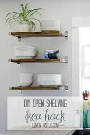 So you'll find different choices here to make it easy to get the style and materials you want, including wooden and metal shelf brackets. Diy Open Shelving For Our Kitchen Lemon Thistle