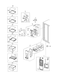 Samsung Rsg257aars Xaa 00 Side By Side Refrigerator Parts Sears Partsdirect