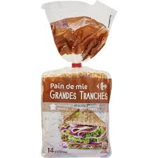 Pain De Mie Complet Grandes Tranches Carrefour Le Paquet De 550g A Prix Carrefour