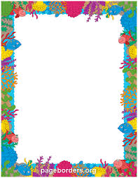 Coral Reef Border Clip Art Page Border And Vector Graphics Page Borders Clip Art Borders Borders And Frames