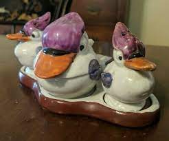 It is a very nice compliment to the baking area allowing quick access to salt as needed. Salt Pepper Shakers German Porcelain Vatican